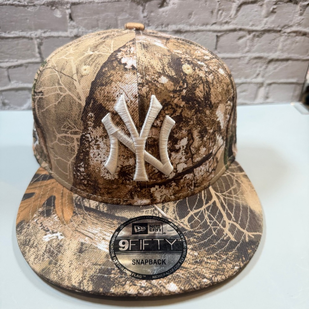 New Era NY Yankees 9FIFTY Realtree Camo Snapback Hat 1998 World Series NWT